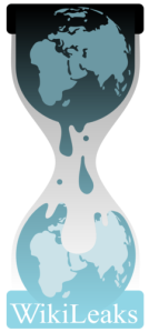 Wikileaks logo - hourglass