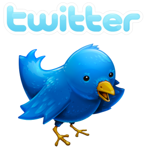 Twitters namnlogotyp och fågelsymbol